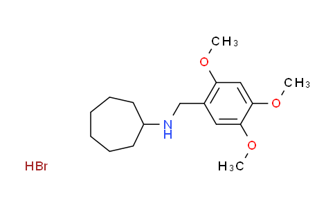 CAS No. 1609407-42-2, N-(2,4,5-trimethoxybenzyl)cycloheptanamine hydrobromide