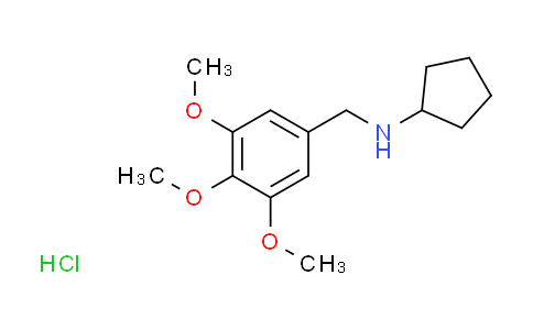 CAS No. 1052525-88-8, N-(3,4,5-trimethoxybenzyl)cyclopentanamine hydrochloride