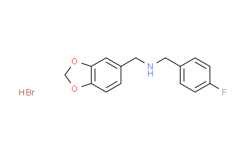 CAS No. 1609400-44-3, (1,3-benzodioxol-5-ylmethyl)(4-fluorobenzyl)amine hydrobromide
