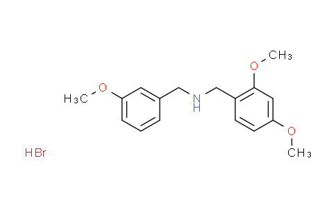 CAS No. 1609400-06-7, (2,4-dimethoxybenzyl)(3-methoxybenzyl)amine hydrobromide