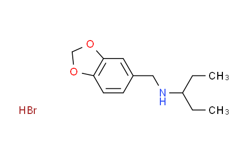 CAS No. 1609407-98-8, N-(1,3-benzodioxol-5-ylmethyl)-3-pentanamine hydrobromide