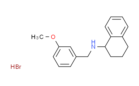 CAS No. 1609399-86-1, N-(3-methoxybenzyl)-1,2,3,4-tetrahydro-1-naphthalenamine hydrobromide