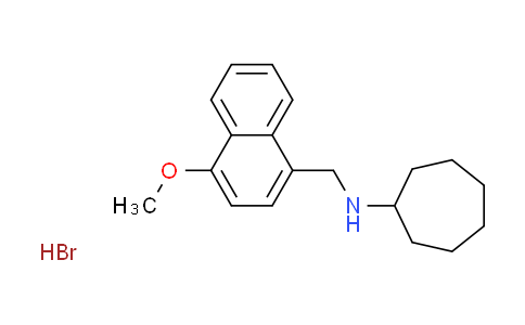 CAS No. 1609404-33-2, N-[(4-methoxy-1-naphthyl)methyl]cycloheptanamine hydrobromide