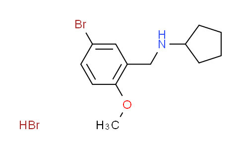 CAS No. 1609404-13-8, N-(5-bromo-2-methoxybenzyl)cyclopentanamine hydrobromide