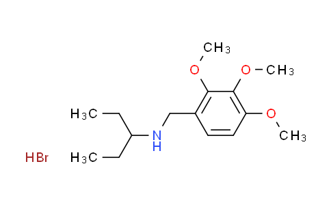 CAS No. 1609400-59-0, N-(2,3,4-trimethoxybenzyl)-3-pentanamine hydrobromide