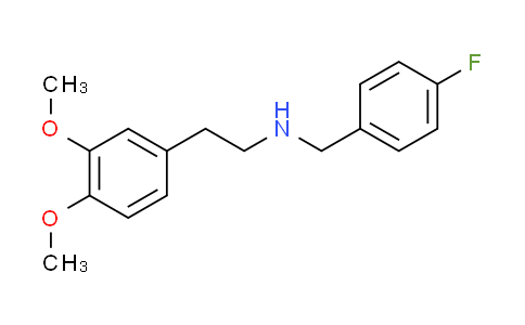 CAS No. 353779-44-9, 2-(3,4-dimethoxyphenyl)-N-(4-fluorobenzyl)ethanamine