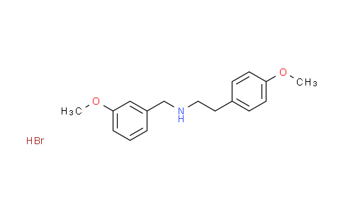 CAS No. 1609403-79-3, N-(3-methoxybenzyl)-2-(4-methoxyphenyl)ethanamine hydrobromide