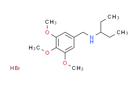 CAS No. 1609404-29-6, N-(3,4,5-trimethoxybenzyl)-3-pentanamine hydrobromide
