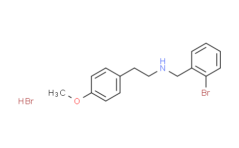CAS No. 1609395-79-0, N-(2-bromobenzyl)-2-(4-methoxyphenyl)ethanamine hydrobromide