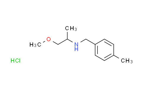 CAS No. 1185303-82-5, (2-methoxy-1-methylethyl)(4-methylbenzyl)amine hydrochloride