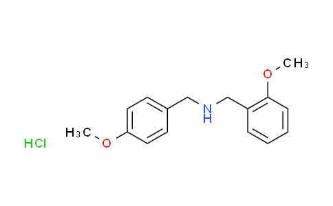 CAS No. 436099-93-3, N-(4-methoxybenzyl)-1-(2-methoxyphenyl)methanamine hydrochloride