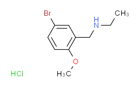 CAS No. 1049784-01-1, N-(5-bromo-2-methoxybenzyl)ethanamine hydrochloride