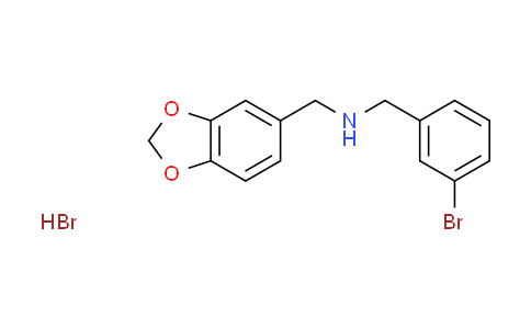 CAS No. 1987244-68-7, (1,3-benzodioxol-5-ylmethyl)(3-bromobenzyl)amine hydrobromide