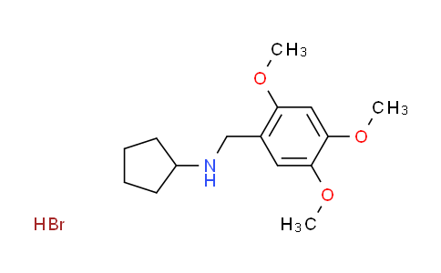 CAS No. 1609395-84-7, N-(2,4,5-trimethoxybenzyl)cyclopentanamine hydrobromide