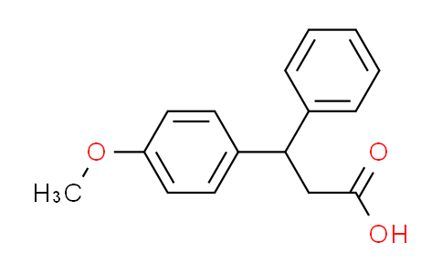 CAS No. 114327-14-9, 3-(4-methoxyphenyl)-3-phenylpropanoic acid