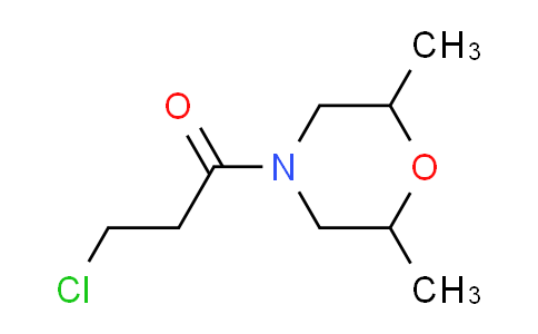 CAS No. 915920-51-3, 4-(3-chloropropanoyl)-2,6-dimethylmorpholine