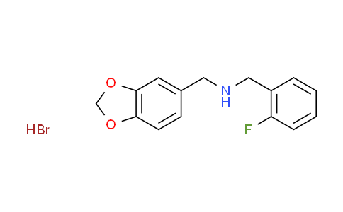 CAS No. 1135238-65-1, (1,3-benzodioxol-5-ylmethyl)(2-fluorobenzyl)amine hydrobromide