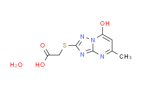 CAS No. 1609406-34-9, [(7-hydroxy-5-methyl[1,2,4]triazolo[1,5-a]pyrimidin-2-yl)thio]acetic acid hydrate