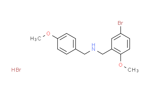 CAS No. 1609404-35-4, (5-bromo-2-methoxybenzyl)(4-methoxybenzyl)amine hydrobromide