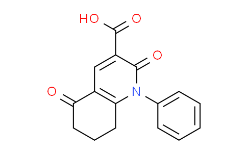 CAS No. 125885-51-0, 2,5-dioxo-1-phenyl-1,2,5,6,7,8-hexahydroquinoline-3-carboxylic acid