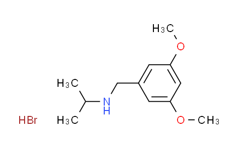 CAS No. 1609406-46-3, N-(3,5-dimethoxybenzyl)-2-propanamine hydrobromide