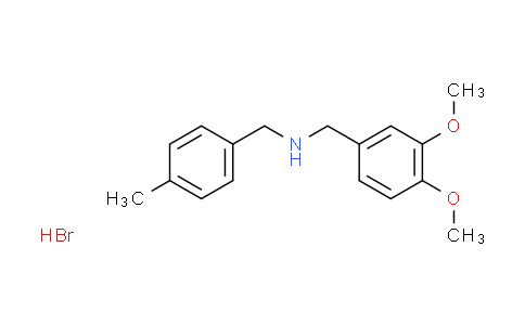CAS No. 1609404-24-1, (3,4-dimethoxybenzyl)(4-methylbenzyl)amine hydrobromide
