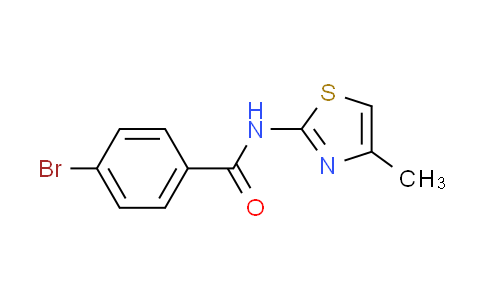 CAS No. 302967-87-9, 4-bromo-N-(4-methyl-1,3-thiazol-2-yl)benzamide