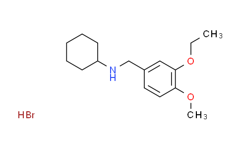 CAS No. 1609408-87-8, N-(3-ethoxy-4-methoxybenzyl)cyclohexanamine hydrobromide