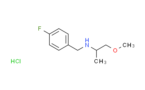 CAS No. 1185303-75-6, N-(4-fluorobenzyl)-1-methoxy-2-propanamine hydrochloride