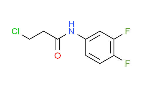 CAS No. 132669-28-4, 3-chloro-N-(3,4-difluorophenyl)propanamide