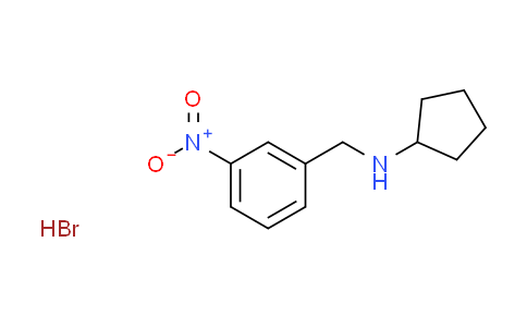 CAS No. 1609409-00-8, N-(3-nitrobenzyl)cyclopentanamine hydrobromide