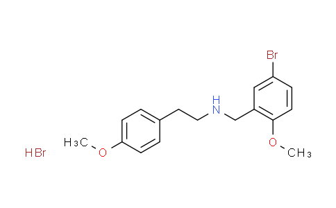 CAS No. 1609403-91-9, N-(5-bromo-2-methoxybenzyl)-2-(4-methoxyphenyl)ethanamine hydrobromide