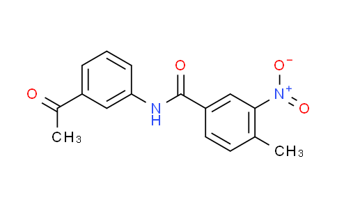 CAS No. 418787-86-7, N-(3-acetylphenyl)-4-methyl-3-nitrobenzamide