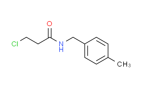 CAS No. 105907-34-4, 3-chloro-N-(4-methylbenzyl)propanamide
