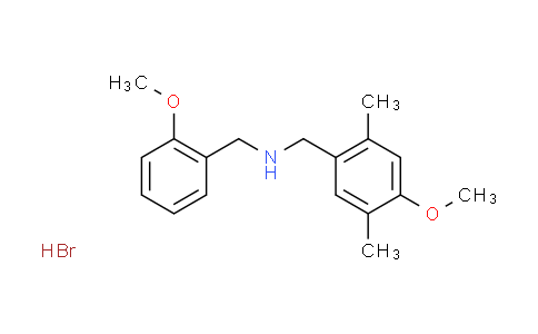 CAS No. 1609403-97-5, N-(2-methoxybenzyl)-1-(4-methoxy-2,5-dimethylphenyl)methanamine hydrobromide