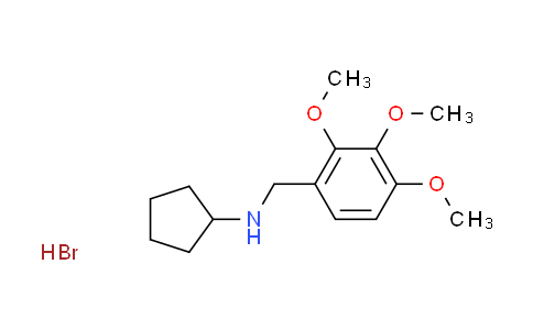 CAS No. 1609408-86-7, N-(2,3,4-trimethoxybenzyl)cyclopentanamine hydrobromide