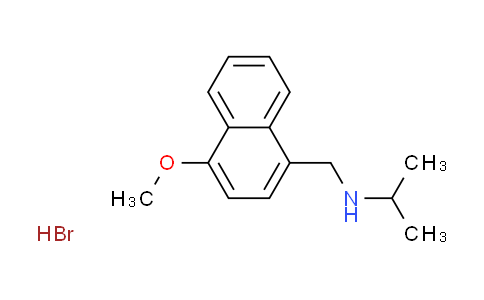 CAS No. 1983847-95-5, N-[(4-methoxy-1-naphthyl)methyl]-2-propanamine hydrobromide