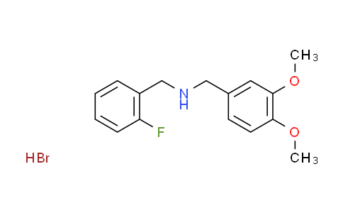 CAS No. 1609407-61-5, (3,4-dimethoxybenzyl)(2-fluorobenzyl)amine hydrobromide