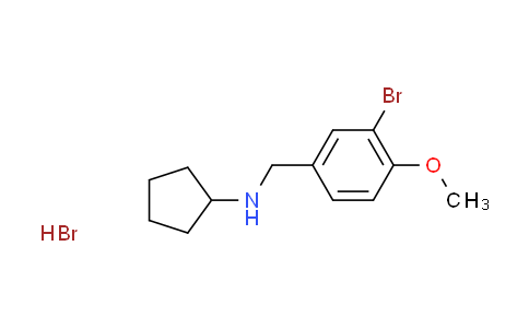 CAS No. 1609400-02-3, N-(3-bromo-4-methoxybenzyl)cyclopentanamine hydrobromide