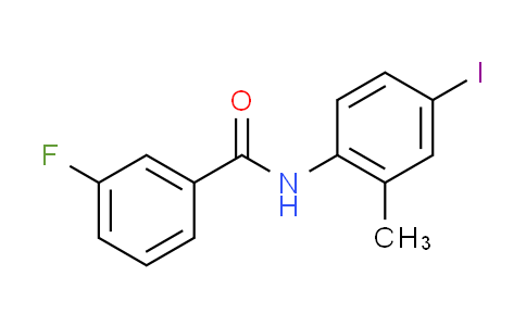 CAS No. 314022-37-2, 3-fluoro-N-(4-iodo-2-methylphenyl)benzamide