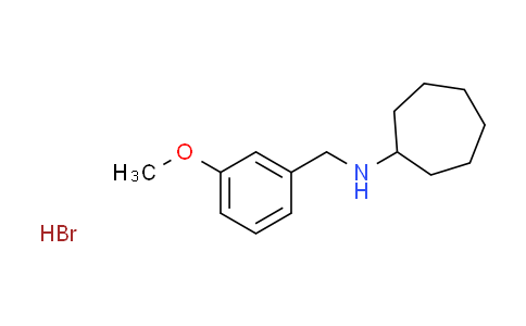 CAS No. 1609407-63-7, N-(3-methoxybenzyl)cycloheptanamine hydrobromide