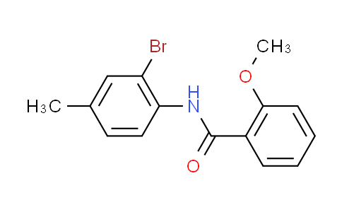 CAS No. 353784-16-4, N-(2-bromo-4-methylphenyl)-2-methoxybenzamide