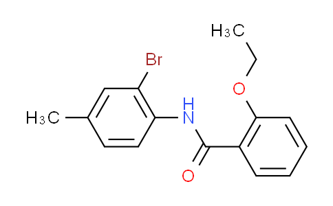 CAS No. 314022-94-1, N-(2-bromo-4-methylphenyl)-2-ethoxybenzamide