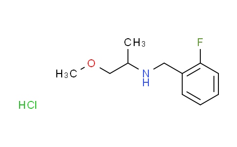 CAS No. 1185294-62-5, N-(2-fluorobenzyl)-1-methoxy-2-propanamine hydrochloride