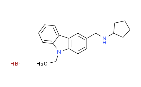 CAS No. 1609406-50-9, N-[(9-ethyl-9H-carbazol-3-yl)methyl]cyclopentanamine hydrobromide