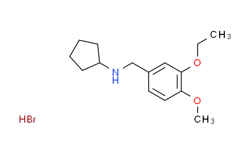 CAS No. 1609400-11-4, N-(3-ethoxy-4-methoxybenzyl)cyclopentanamine hydrobromide
