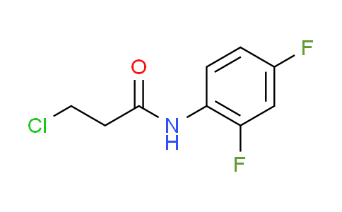 CAS No. 392741-26-3, 3-chloro-N-(2,4-difluorophenyl)propanamide