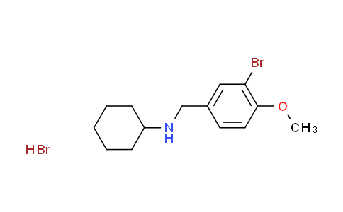 CAS No. 1609406-65-6, N-(3-bromo-4-methoxybenzyl)cyclohexanamine hydrobromide