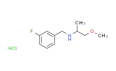 CAS No. 1185303-96-1, N-(3-fluorobenzyl)-1-methoxy-2-propanamine hydrochloride