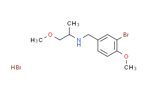 CAS No. 1609406-74-7, N-(3-bromo-4-methoxybenzyl)-1-methoxy-2-propanamine hydrobromide